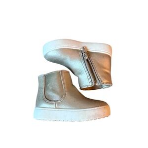 Cat & Jack toddler boots fashion sneakers high top shoes gold ankle boots Size 5